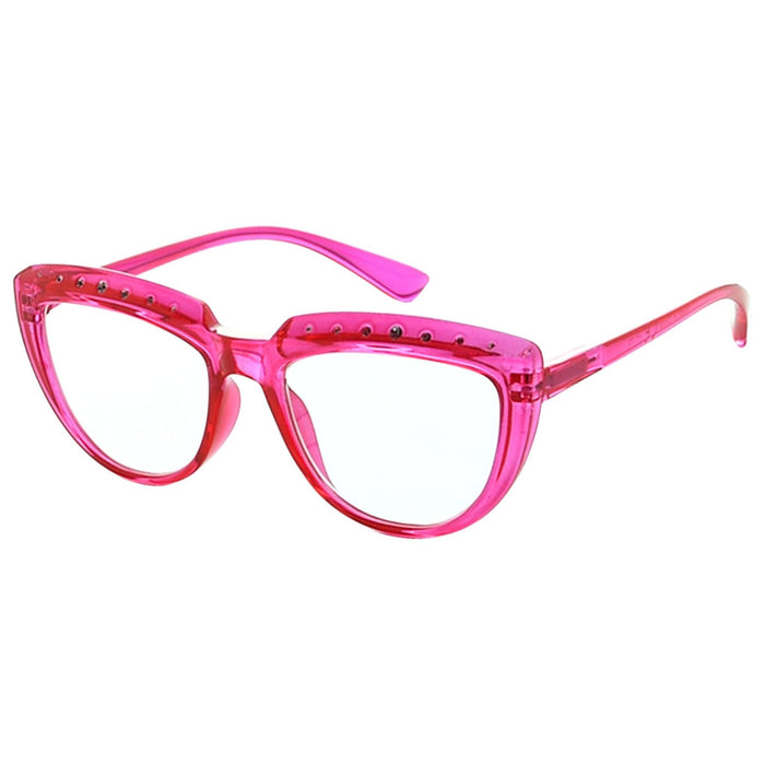 Eyekeeper.Com - Rhinestone Half Moon Design Reading Glasses R2018