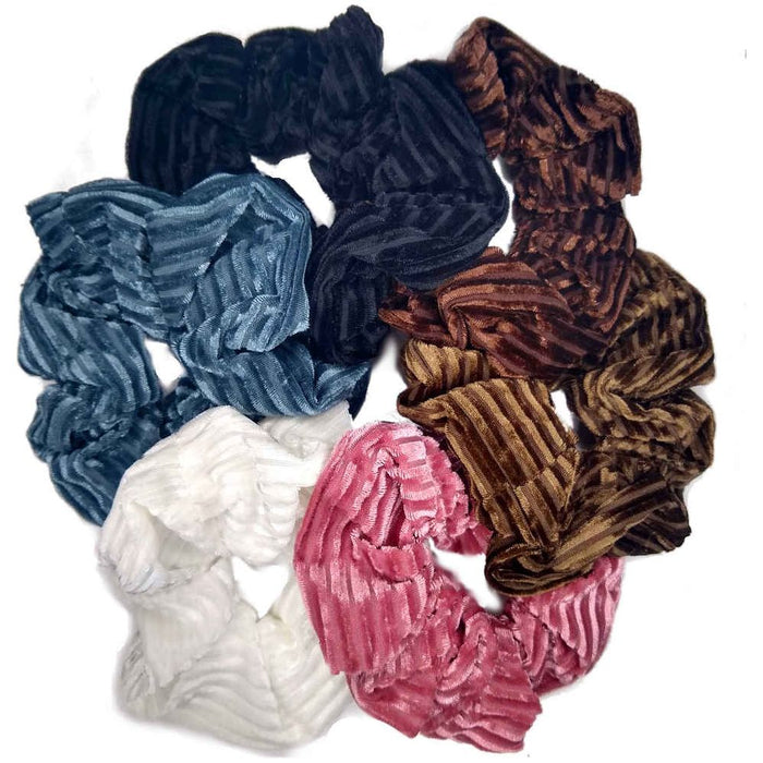 Threddies Ribbed Velvet Corduroy Scrunchies