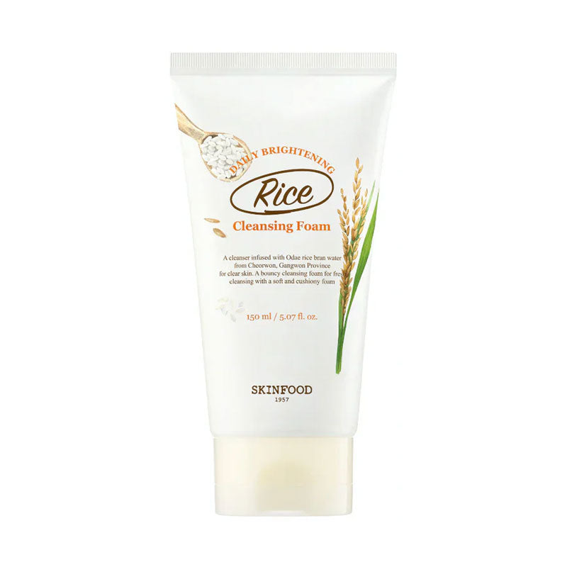 AsiaBeautyMall SKINFOOD Rice Daily Brightening Cleansing Foam Face Cleanser
