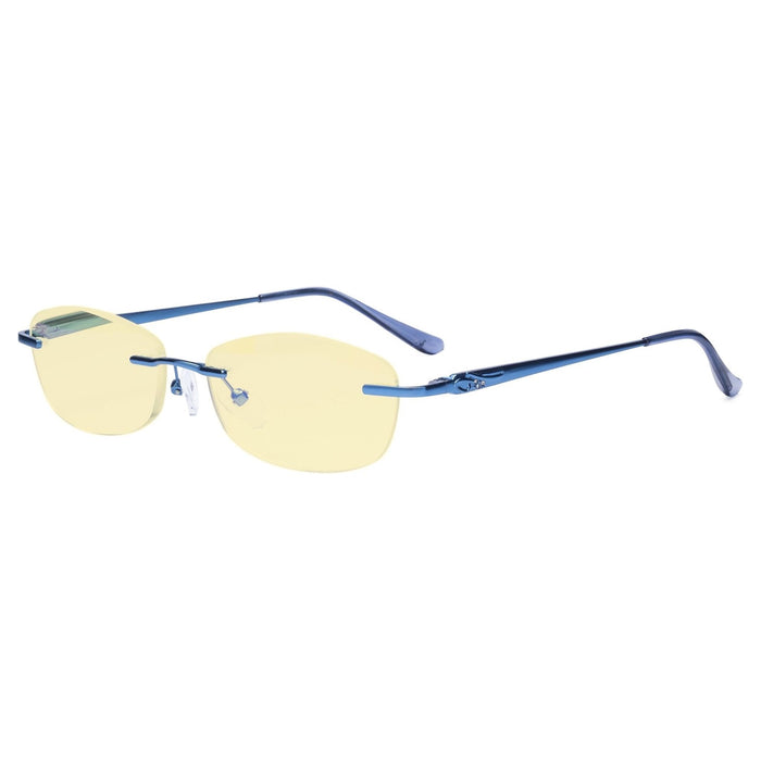 Eyekeeper.Com - Rimless Blue Light Blocking Reading Glasses Tmwk9903A