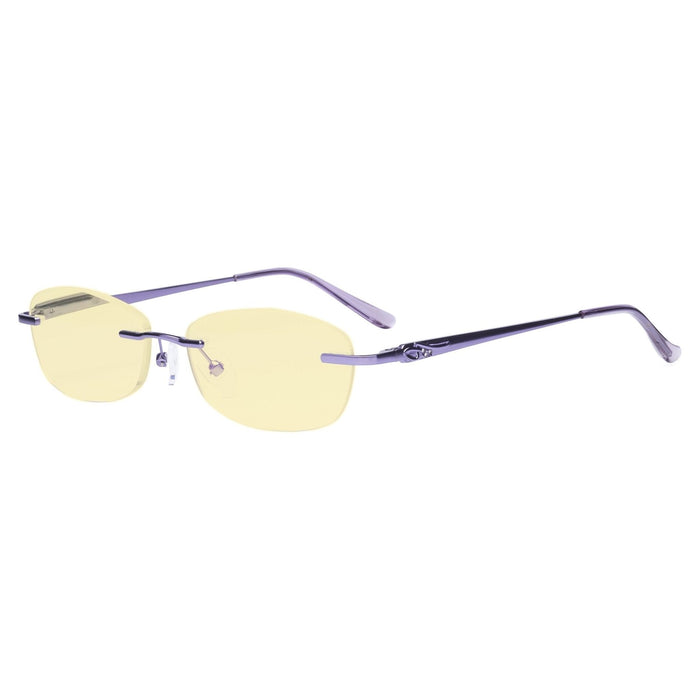 Eyekeeper.Com - Rimless Blue Light Blocking Reading Glasses Tmwk9903A