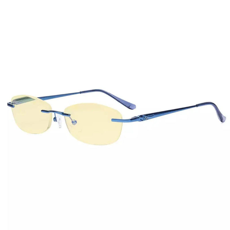 eyekeeper.com Rimless Blue Light Blocking Reading Glasses TMWK9903A Eyeglasses