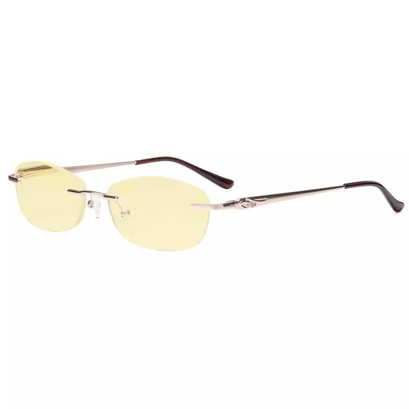 eyekeeper.com Rimless Blue Light Blocking Reading Glasses TMWK9903A Eyeglasses
