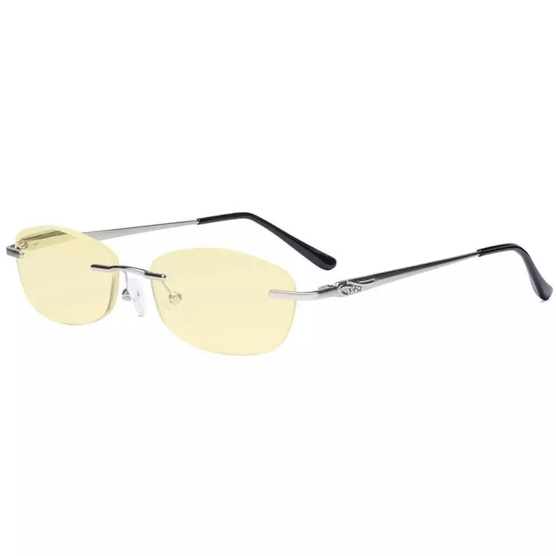 eyekeeper.com Rimless Blue Light Blocking Reading Glasses TMWK9903A Eyeglasses