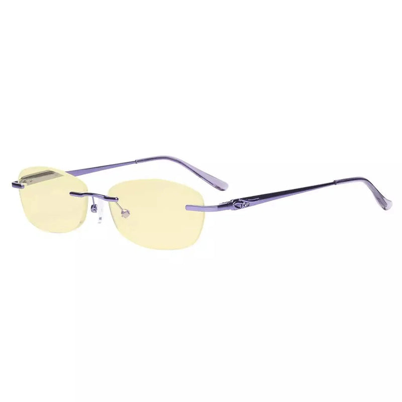 eyekeeper.com Rimless Blue Light Blocking Reading Glasses TMWK9903A Eyeglasses