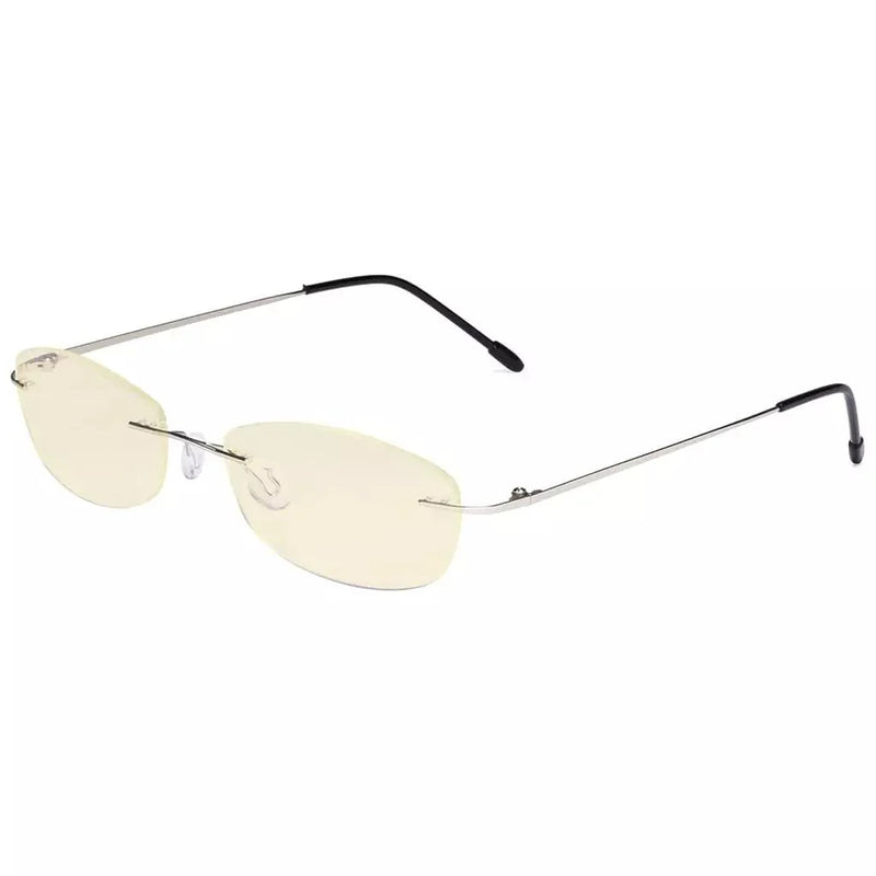 eyekeeper.com Rimless Blue Light Blocking Reading Glasses TMWK9903B Eyeglasses