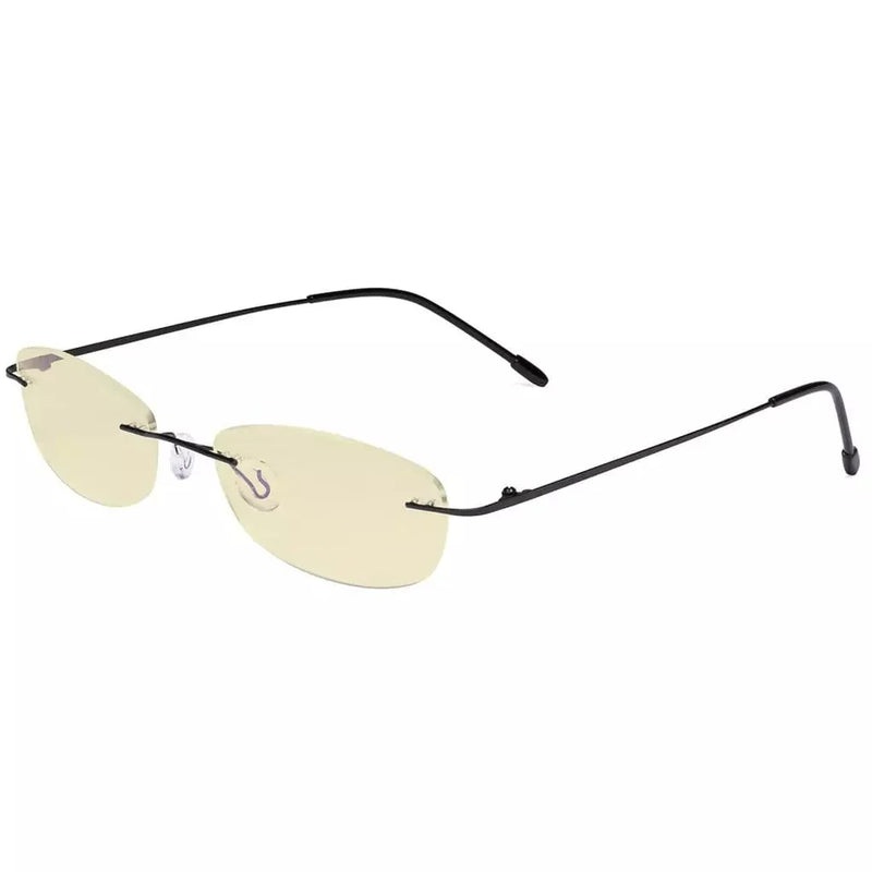 eyekeeper.com Rimless Blue Light Blocking Reading Glasses TMWK9903B Eyeglasses