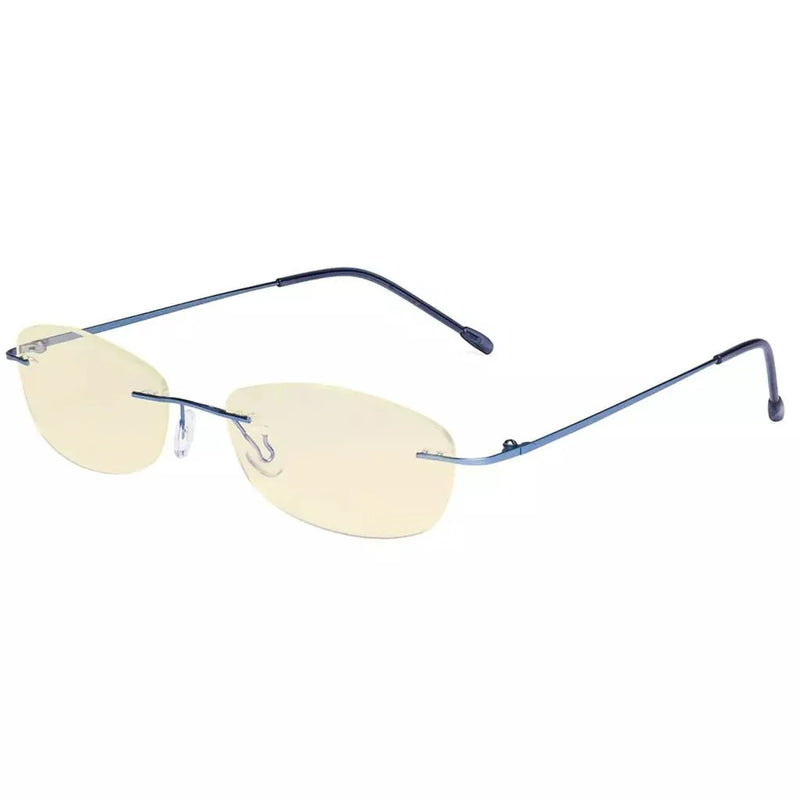 eyekeeper.com Rimless Blue Light Blocking Reading Glasses TMWK9903B Eyeglasses
