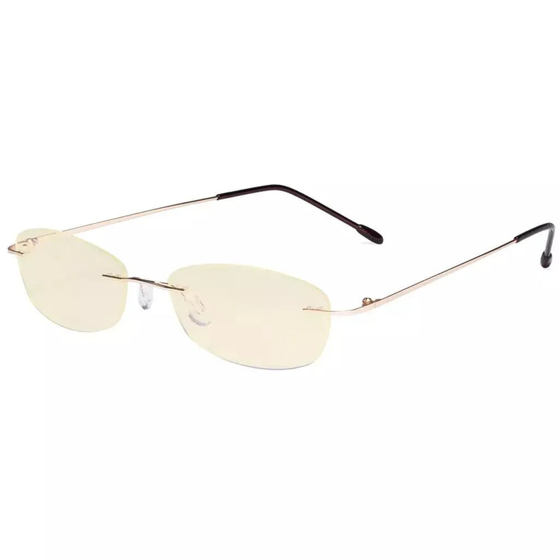 eyekeeper.com Rimless Blue Light Blocking Reading Glasses TMWK9903B Eyeglasses