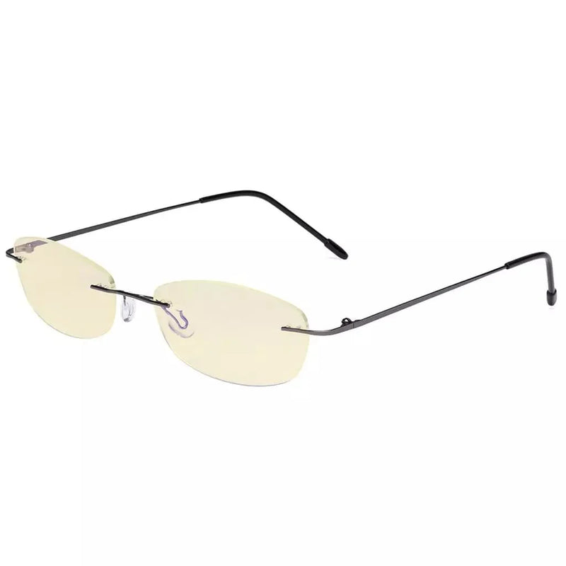 eyekeeper.com Rimless Blue Light Blocking Reading Glasses TMWK9903B Eyeglasses