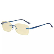 eyekeeper.com Rimless Blue Light Blocking Reading Glasses TMWK9905A Eyeglasses