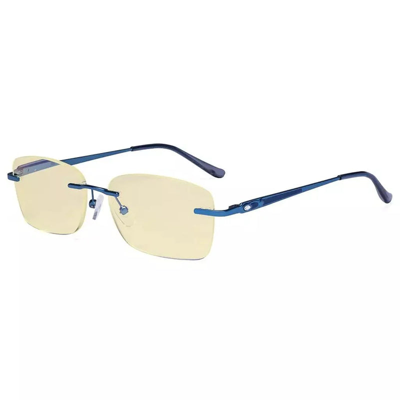 eyekeeper.com Rimless Blue Light Blocking Reading Glasses TMWK9905A Eyeglasses