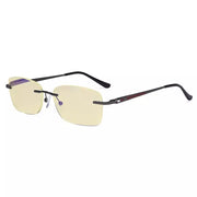 eyekeeper.com Rimless Blue Light Blocking Reading Glasses TMWK9905A Eyeglasses