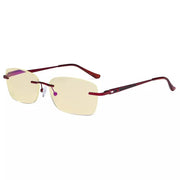 eyekeeper.com Rimless Blue Light Blocking Reading Glasses TMWK9905A Eyeglasses
