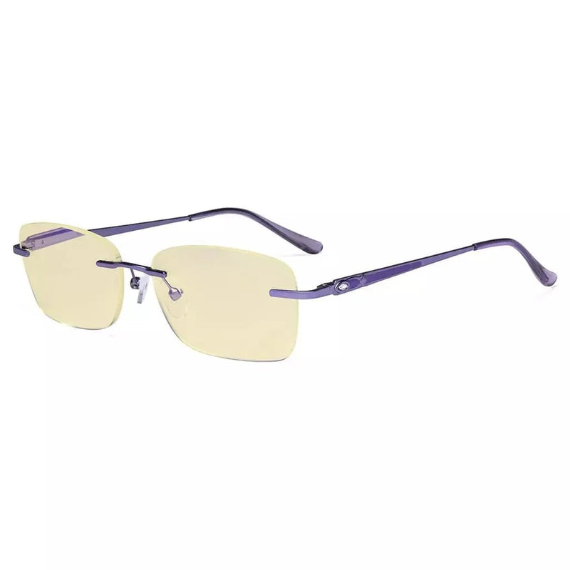 eyekeeper.com Rimless Blue Light Blocking Reading Glasses TMWK9905A Eyeglasses