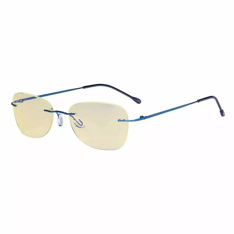 eyekeeper.com Rimless Blue Light Blocking Reading Glasses TMWK9907B Eyeglasses