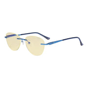 eyekeeper.com Rimless Blue Light Blocking Reading Glasses TMWK9901A Eyeglasses