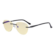 eyekeeper.com Rimless Blue Light Blocking Reading Glasses TMWK9901A Eyeglasses