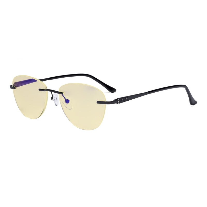 eyekeeper.com Rimless Blue Light Blocking Reading Glasses TMWK9901A Eyeglasses