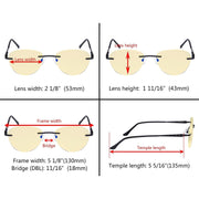 eyekeeper.com Rimless Blue Light Blocking Reading Glasses TMWK9901A Eyeglasses