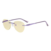 eyekeeper.com Rimless Blue Light Blocking Reading Glasses TMWK9901A Eyeglasses