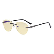 eyekeeper.com Rimless Blue Light Blocking Reading Glasses TMWK9901A Eyeglasses
