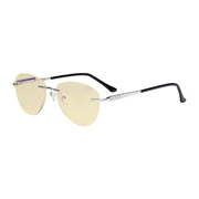 eyekeeper.com Rimless Blue Light Blocking Reading Glasses TMWK9901A Eyeglasses