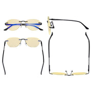 eyekeeper.com Rimless Blue Light Blocking Reading Glasses TMWK9901A Eyeglasses