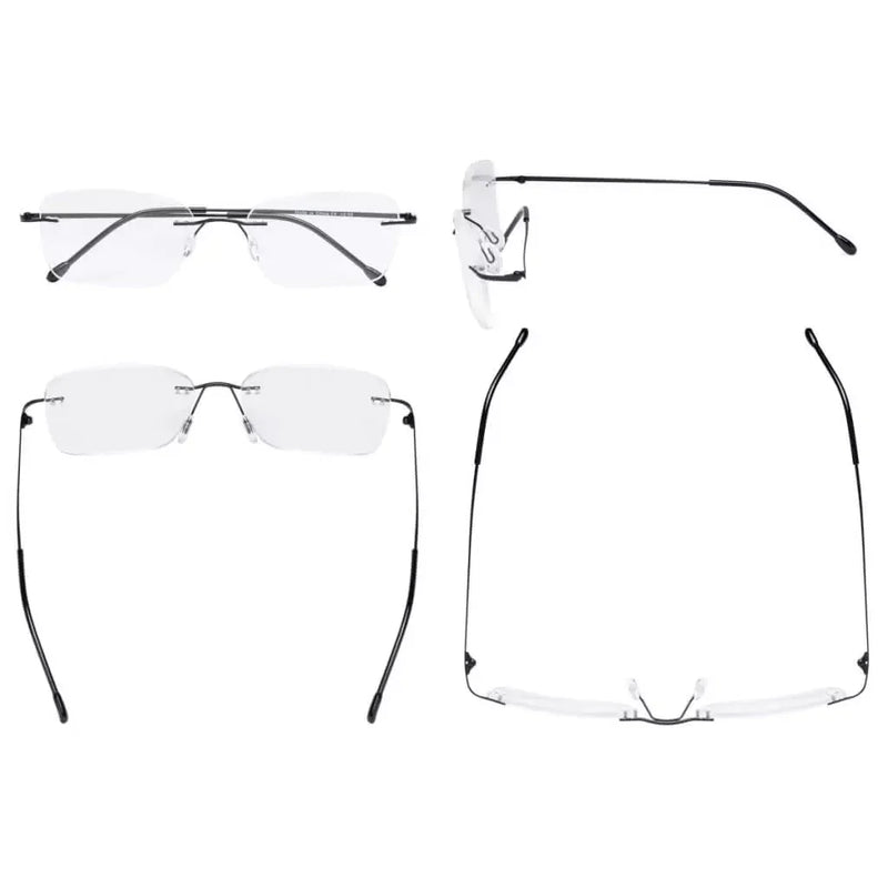 eyekeeper.com Rimless Metal Scholar Elegant Reading Glasses RWK9905 Eyeglasses