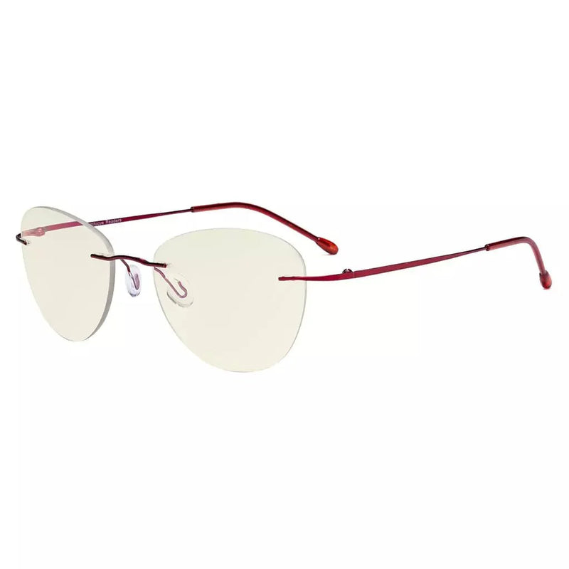 eyekeeper.com Rimless Pilot Progressive Multifocus Reading Glasses MWK9901B Eyeglasses