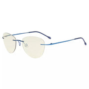 eyekeeper.com Rimless Pilot Progressive Multifocus Reading Glasses MWK9901B Eyeglasses