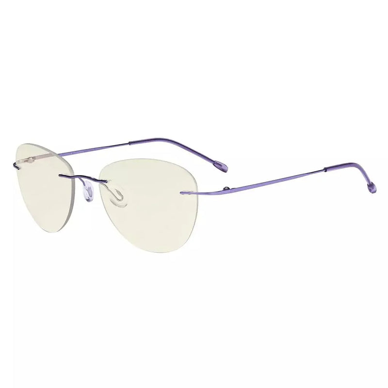 eyekeeper.com Rimless Pilot Progressive Multifocus Reading Glasses MWK9901B Eyeglasses