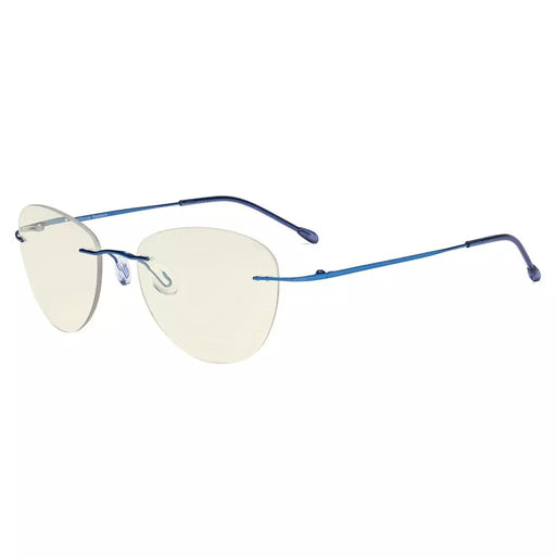 eyekeeper.com Rimless Pilot Progressive Multifocus Reading Glasses MWK9901B Eyeglasses