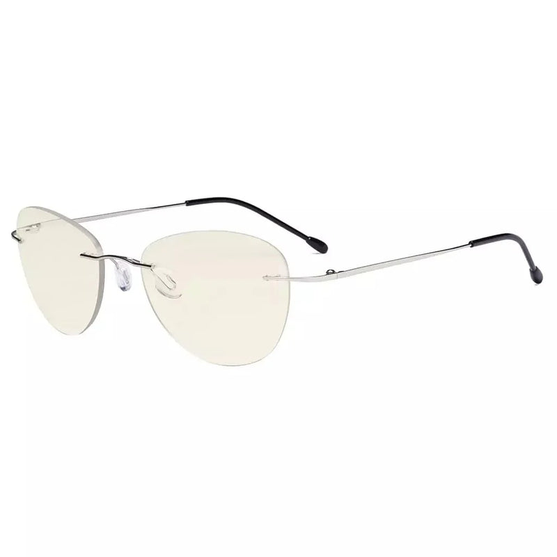 eyekeeper.com Rimless Pilot Progressive Multifocus Reading Glasses MWK9901B Eyeglasses