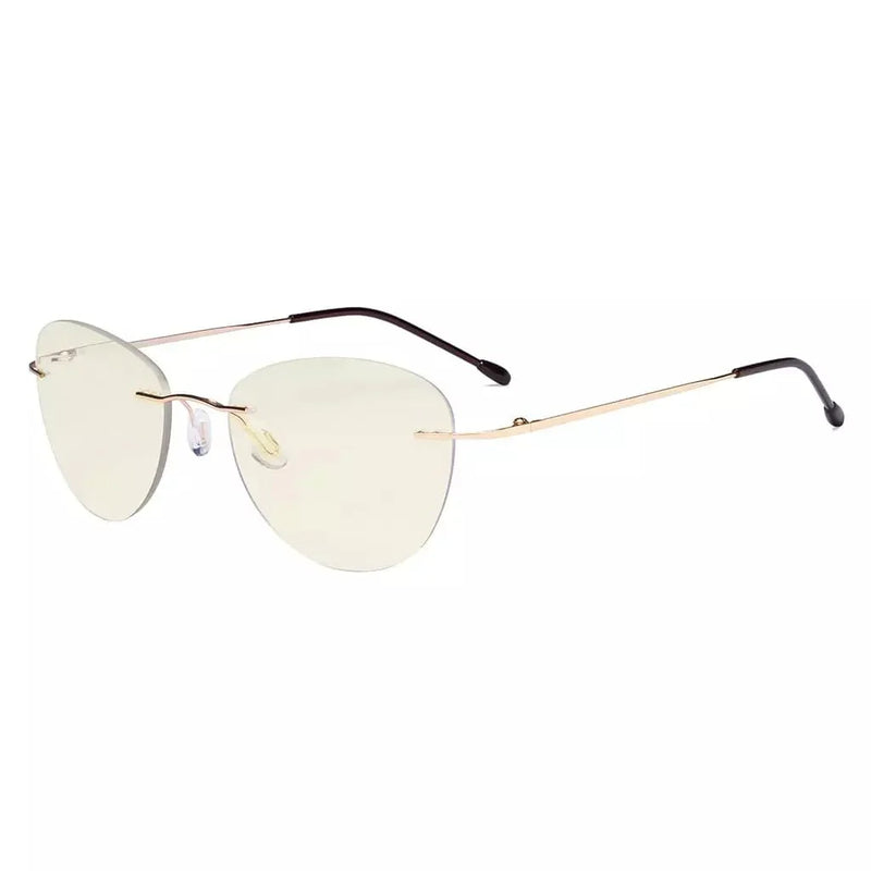 eyekeeper.com Rimless Pilot Progressive Multifocus Reading Glasses MWK9901B Eyeglasses