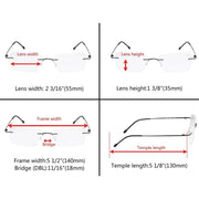 eyekeeper.com Rimless Reading Glasses RWK9905 Eyeglasses