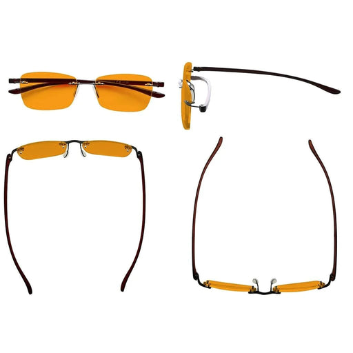 eyekeeper.com Rimless Rectangle Blue Light Blocking Eyeglasses DS14009 Eyeglasses