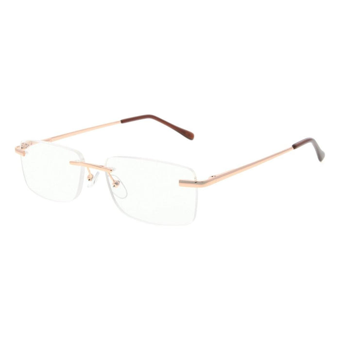 Eyekeeper.Com - Rimless Rectangle Reading Glasses R1612