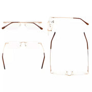 eyekeeper.com Rimless Rectangle Reading Glasses R1612 Eyeglasses