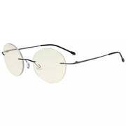 eyekeeper.com Rimless Round Multifocus Progressive Reading Glasses MWK9910 Eyeglasses