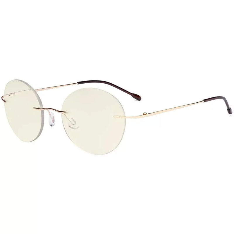 eyekeeper.com Rimless Round Multifocus Progressive Reading Glasses MWK9910 Eyeglasses