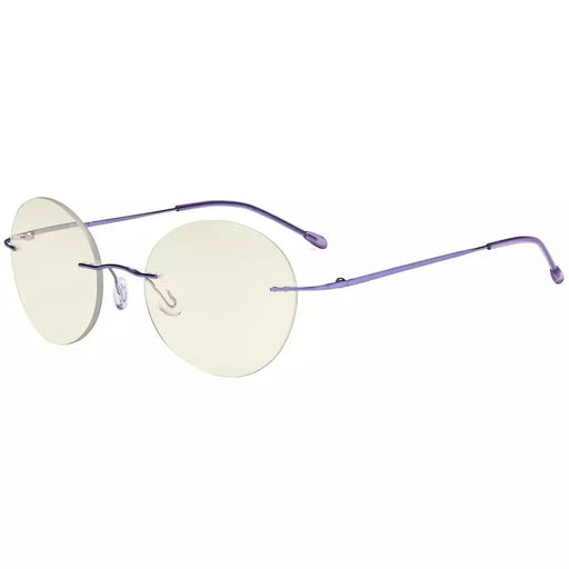 eyekeeper.com Rimless Round Multifocus Progressive Reading Glasses MWK9910 Eyeglasses