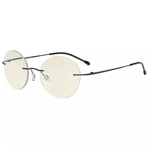 eyekeeper.com Rimless Round Multifocus Progressive Reading Glasses MWK9910 Eyeglasses