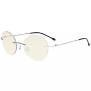 eyekeeper.com Rimless Round Multifocus Progressive Reading Glasses MWK9910 Eyeglasses