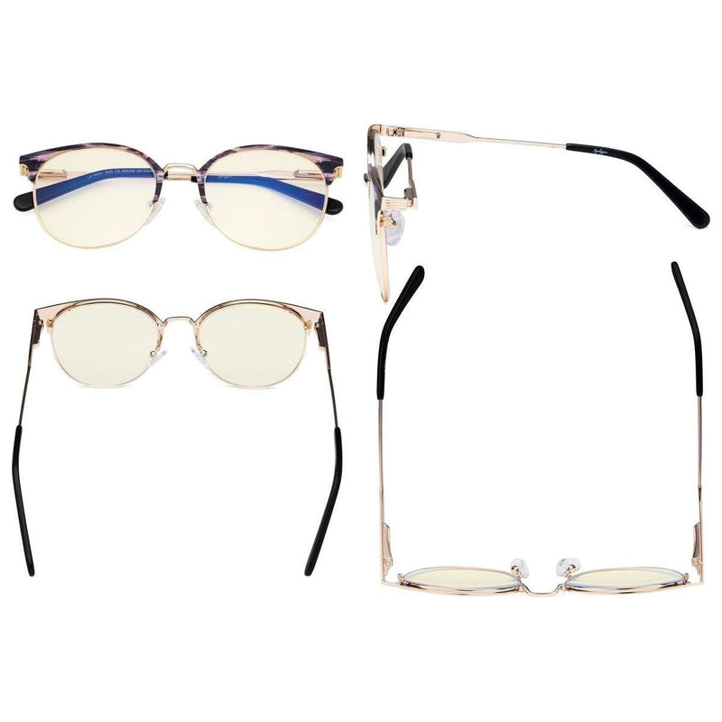 eyekeeper.com Rimmed Design Blue Light Filter Eyeglasses LX19001-BB40 Eyeglasses