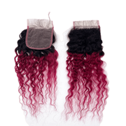 VIP Extensions RIO Bohemian Closure 4x4 Wine Hair Extension