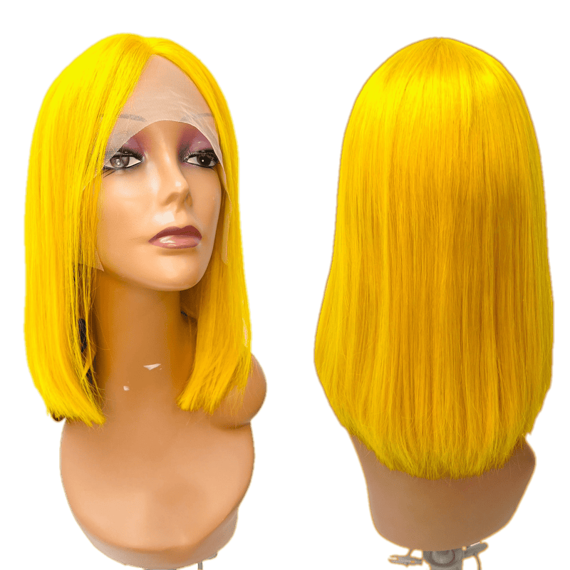 VIP Extensions RIO Lace Front U Part Human Hair Bob Wig Straight Human Hair Full Lace Wig
