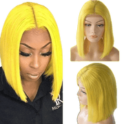 VIP Extensions RIO Lace Front U Part Human Hair Bob Wig Straight Human Hair Full Lace Wig