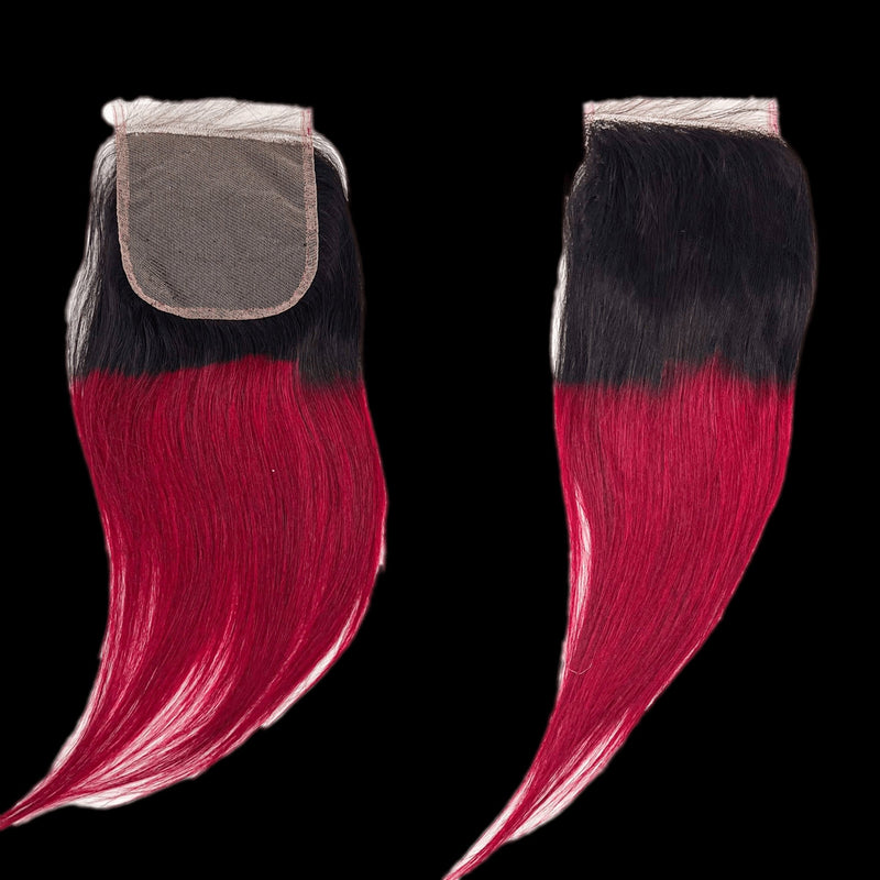 VIP Extensions RIO Straight Closure 4x4 Wine Frontals & Closures
