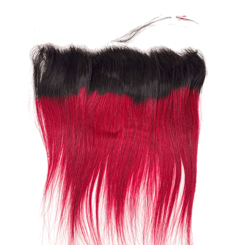 VIP Extensions RIO Straight Frontal  Ear to Ear 13X4  Wine Frontals & Closures